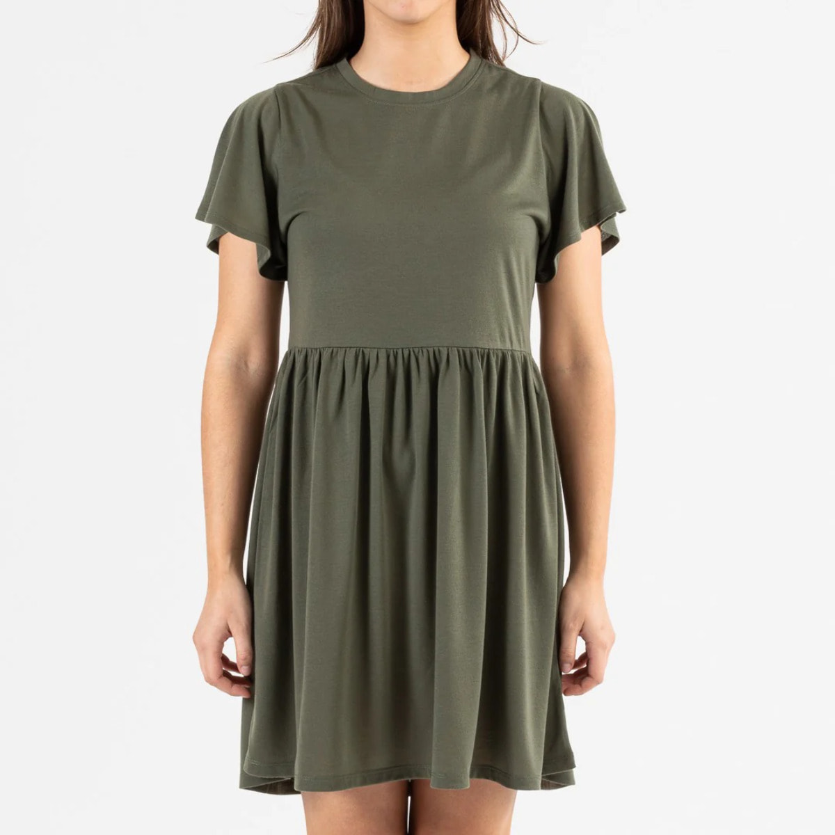 Camisón manga corta verde caceria