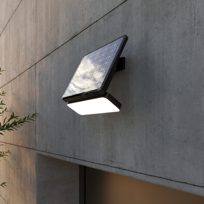 FORLIGHT Aplique IP54 Novaré LED 8W Blanco Neutro 4000K Negro Iluminación Exterior de Alta Calidad y Resistencia