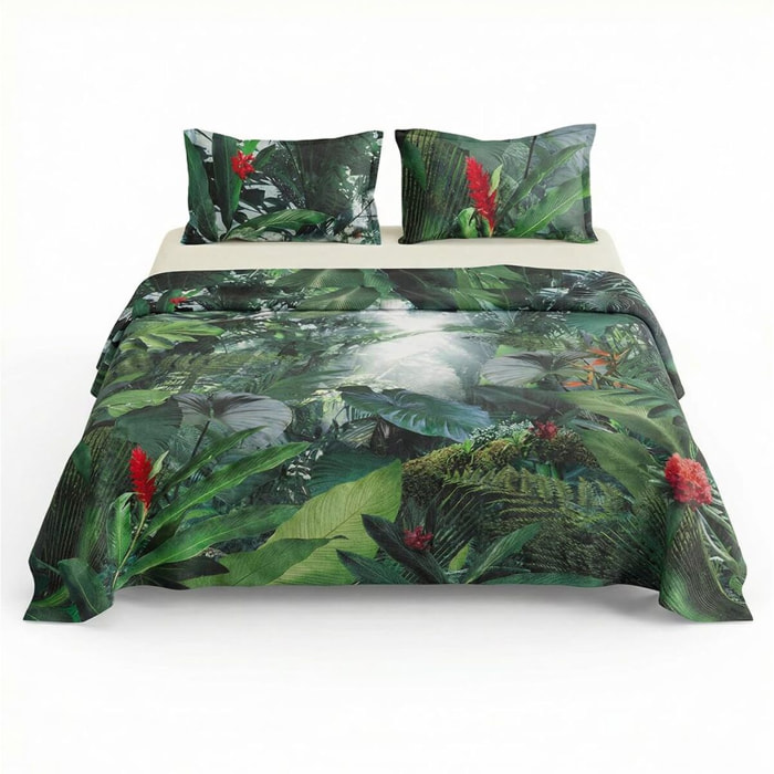 Set completo letto matrimoniale 100% cotone, 180x200 cm, con Stampa Digitale di Alta Qualità, Intrecci