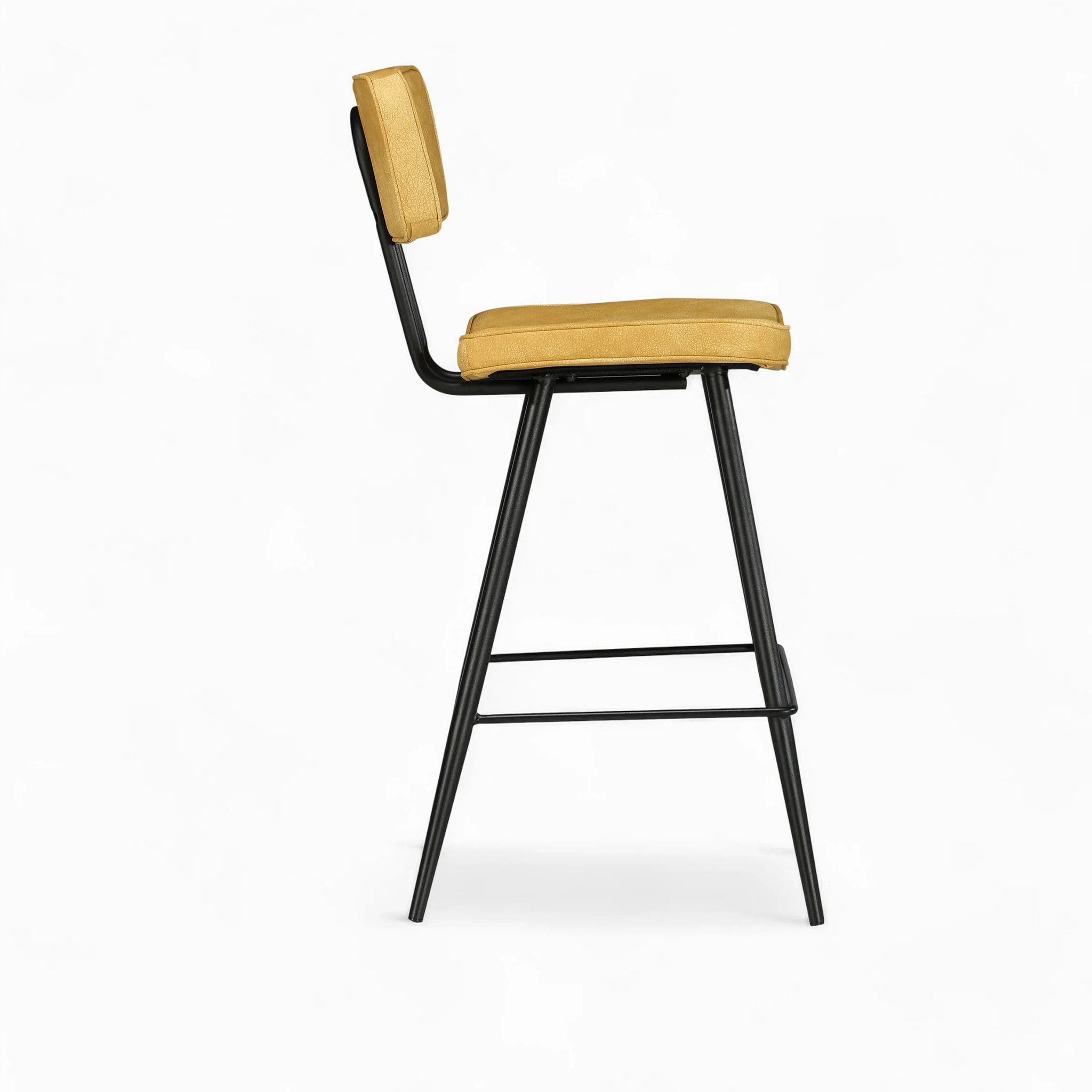 Pack 4 chaises pour îlot central bleues et jaunes 66 cm - Texas