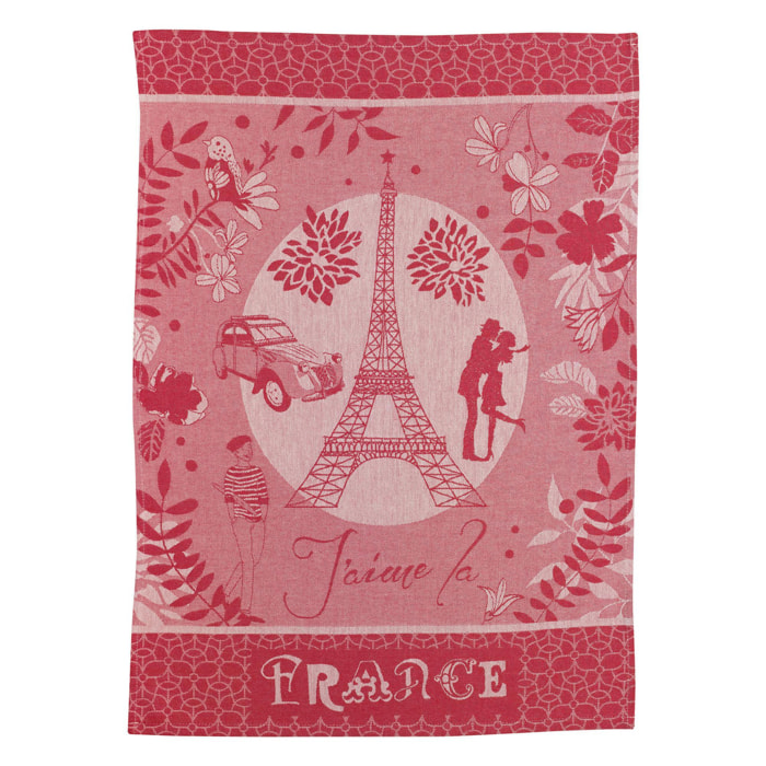 Torchon jacquard Tour Eiffel