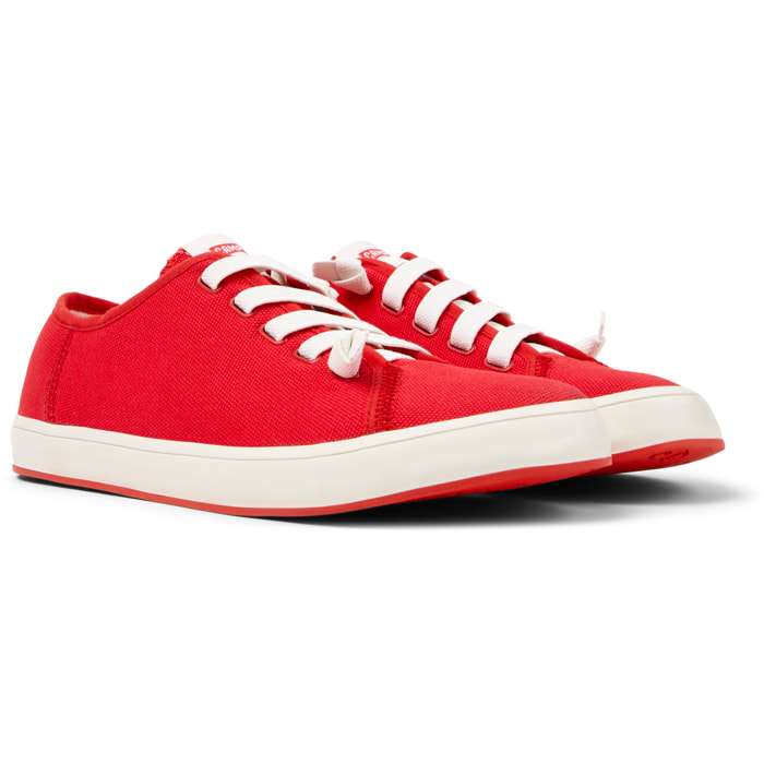 Sneakers - CAMPER Peu Rambla II - Rosso - Tessile naturale