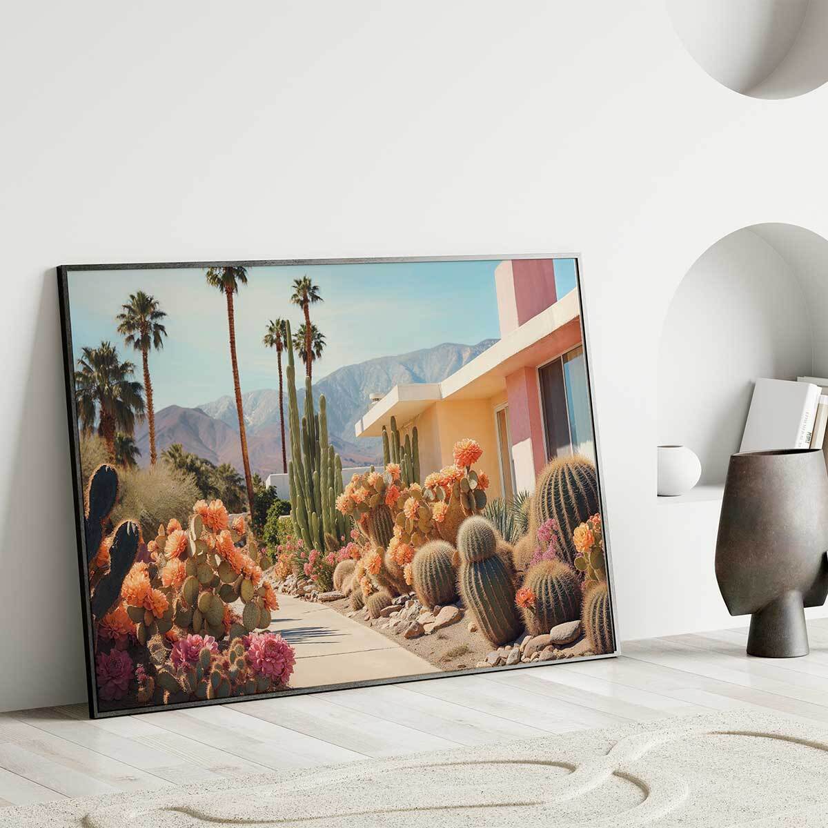 Affiche cactus Cactus sur Palm springs Affiche seule