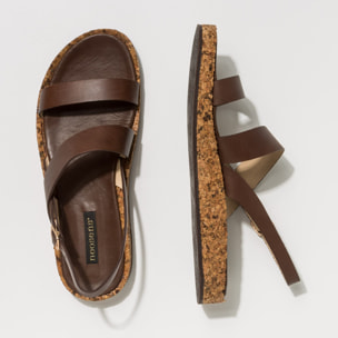 Sandalias S3212 RESTORED SKIN BROWN / TARDANA color Brown