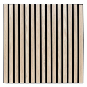 Panneau décoratif mural Colva beige fond noir 60x60cm