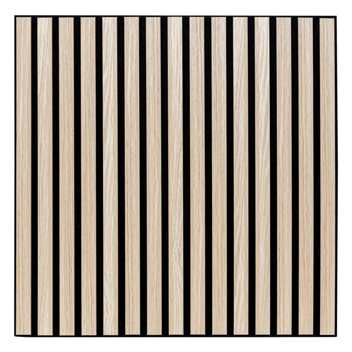 Panneau décoratif mural Colva beige fond noir 60x60cm