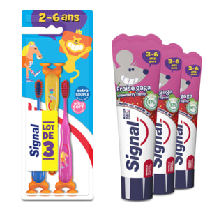 Kit Signal Enfants 2-6ans (Tripack + 3 Denti FraiseGaga)