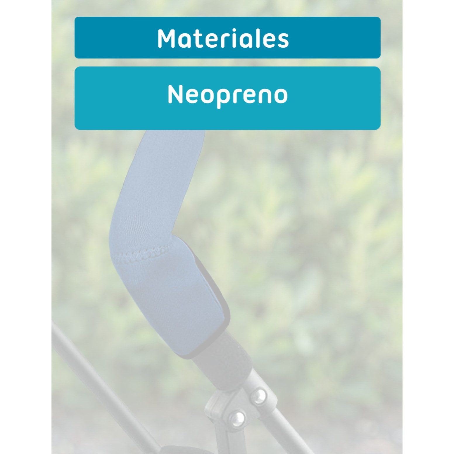 PROTECTOR PARA MANILLAR DE SILLETA EN NEOPRENO AZUL