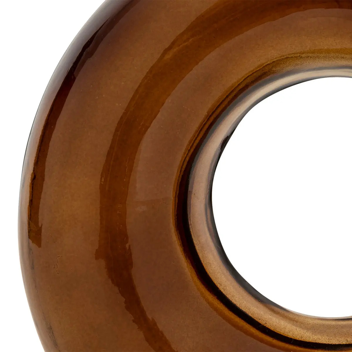 Vase "Circle" ambre H20,5cm