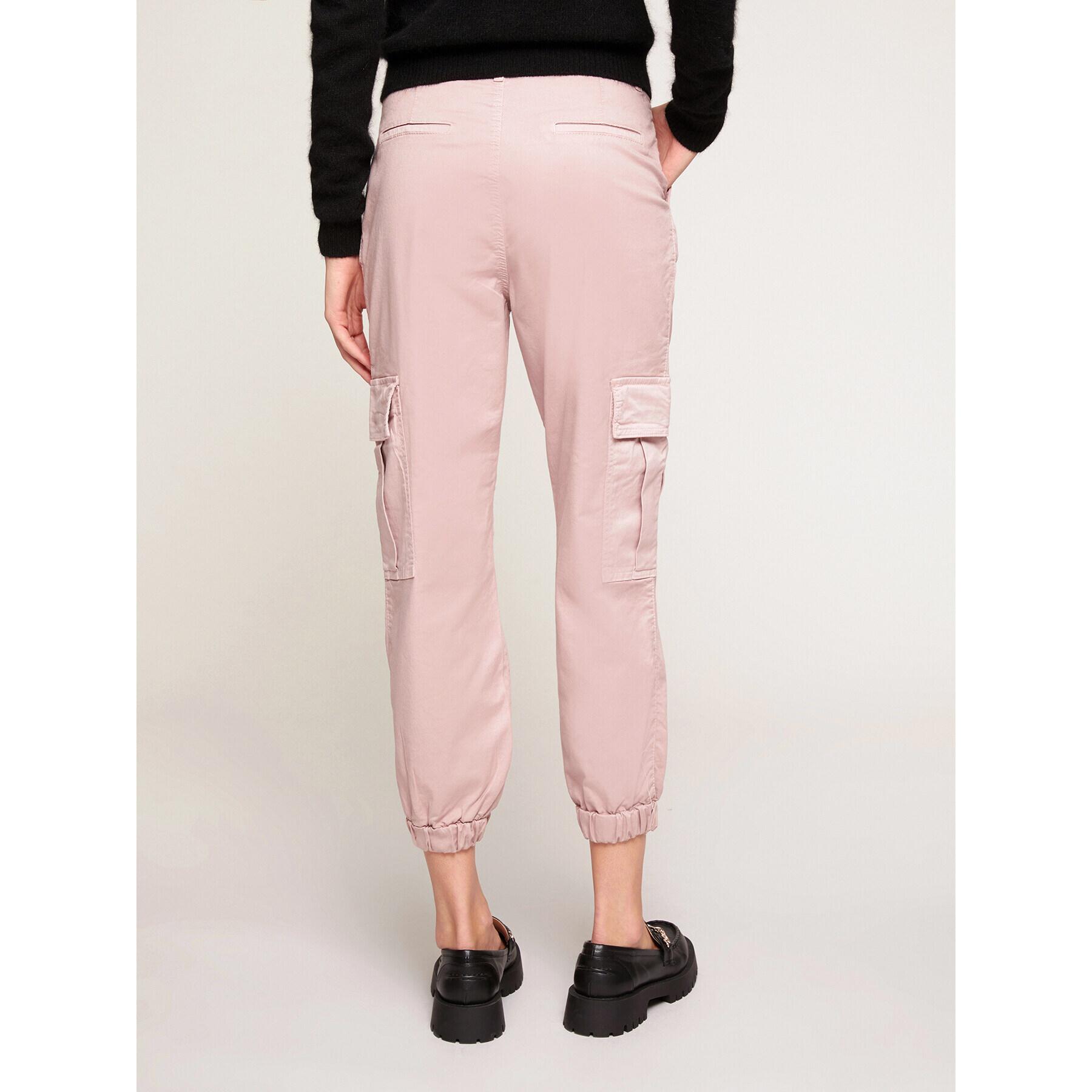 Motivi - Pantaloni cargo misto cotone - Rosa