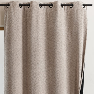 Rideau thermique et obscurcissant bouclette chinée - Taupe