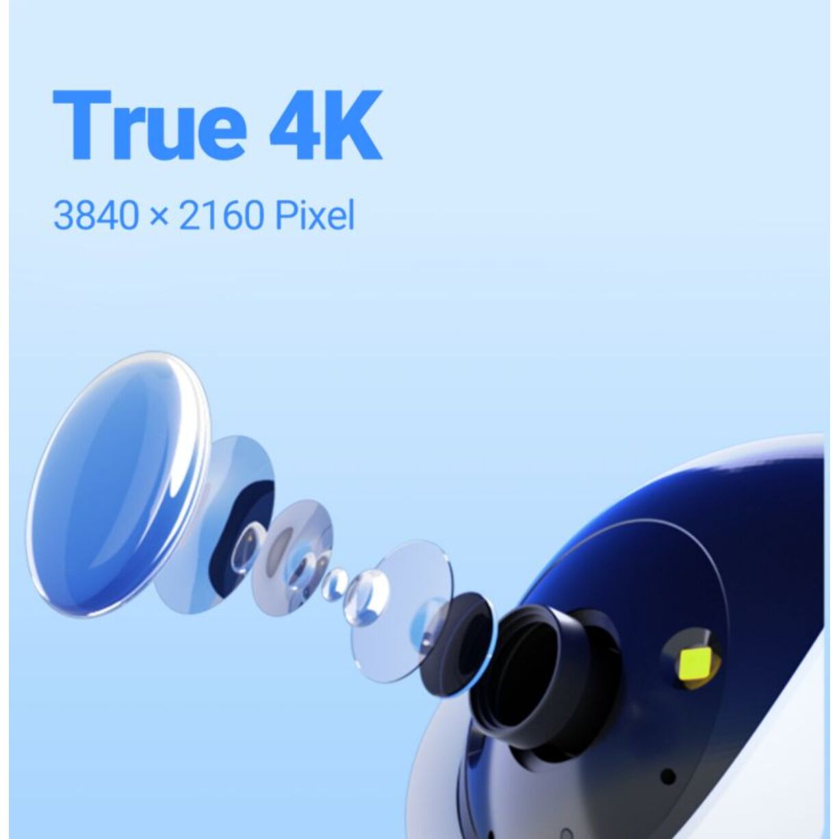 Caméra de surveillance EZVIZ H6C G1 4K