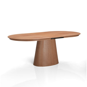 Table à manger extensible Tomasucci RAUMA, en MDF finition chêne, 160/200/240 × 100 × 75,5 cm
