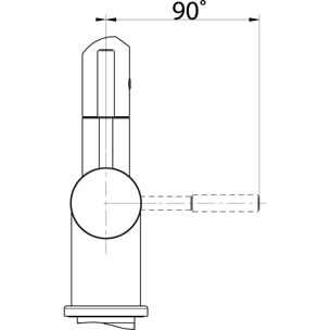 Mitigeur monocommande d'évier FN 0143.031, chromé (115.0154.303)