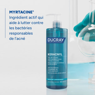 Ducray Keracnyl Gel Nettoyant Anti-Imperfections Visage et Corps - Gel Nettoyant Anti-Imperfections