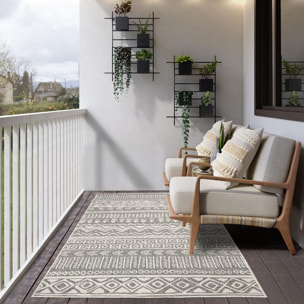 Tapis d'extérieur Bidi Reversible aux motifs géométriques