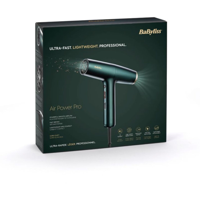 Sèche cheveux professionnel BABYLISS Air Power Pro D6555DE