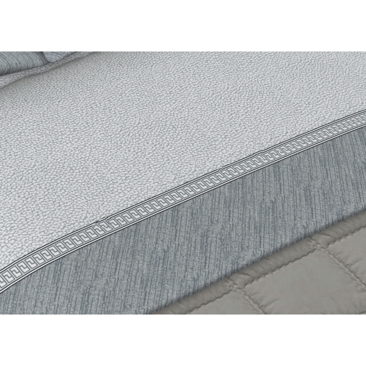 Completo Lenzuola Disegno Borbon25 Grigio CN