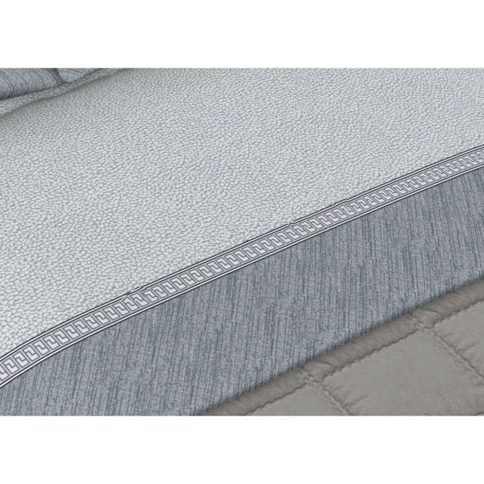 Completo Lenzuola Disegno Borbon25 Grigio CN