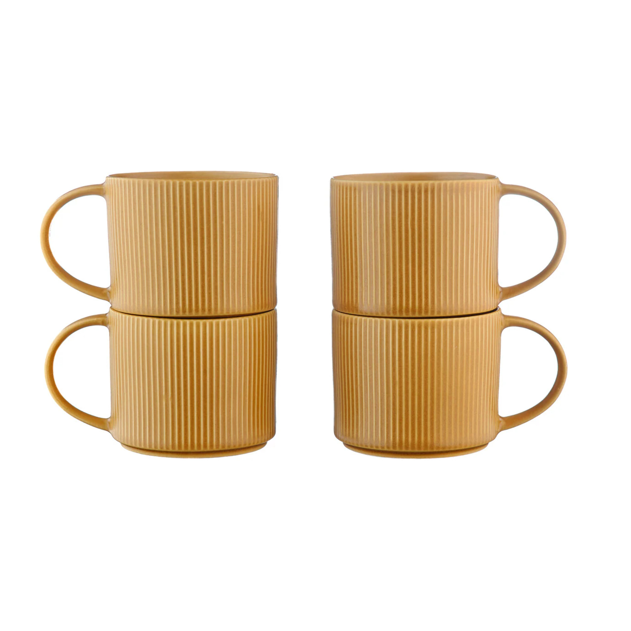Mug SCANDI 50cl - 4 pièces - Ocre