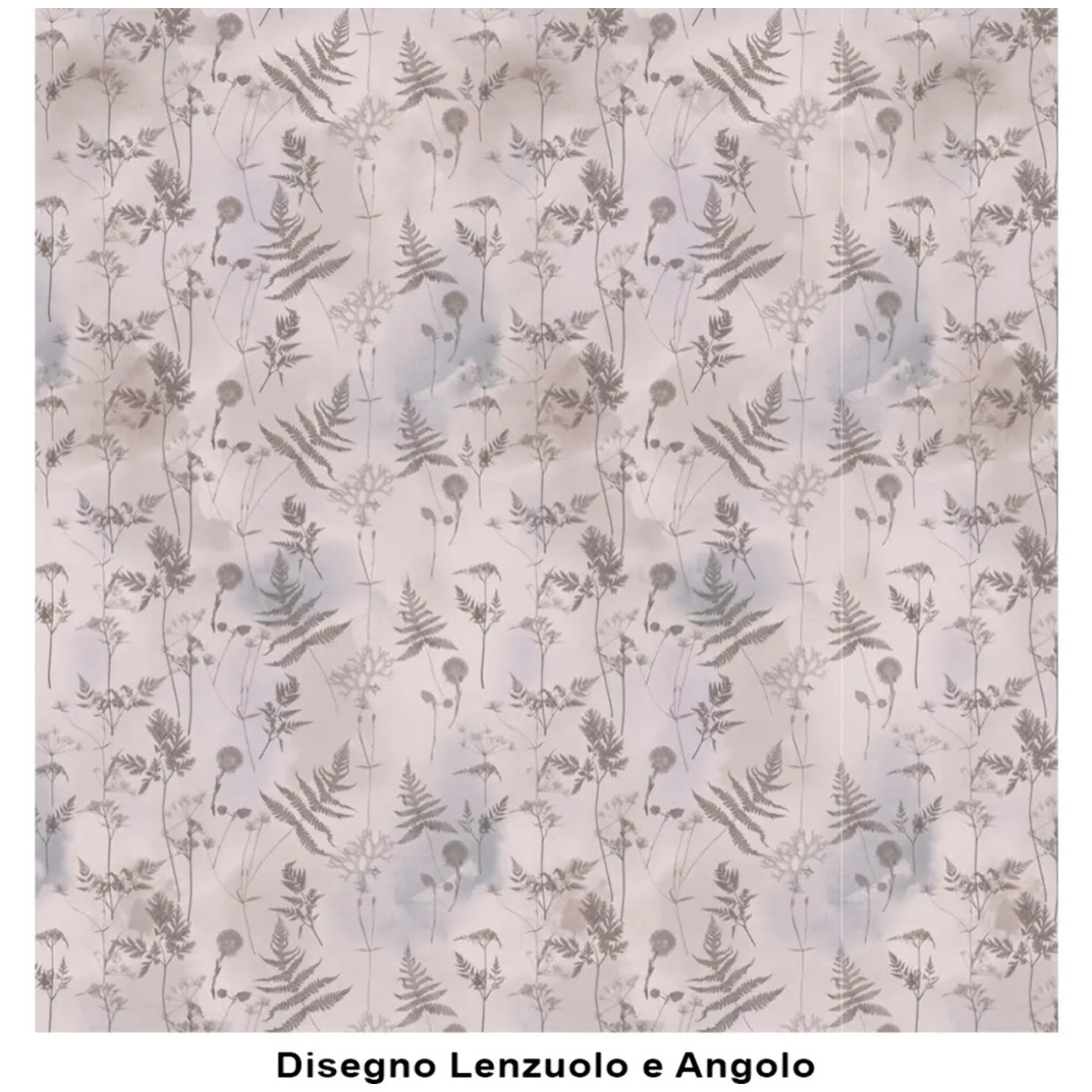 Completo Lenzuola SOFFIONE BEIGE 100% Cotone e Made in Italy floreale natura