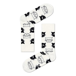 Calcetines cat white