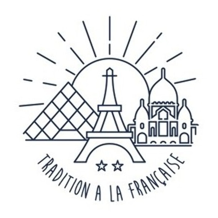 Rideau de douche Français Polyester 180x200cm TRADITION Bleu & Blanc MSV