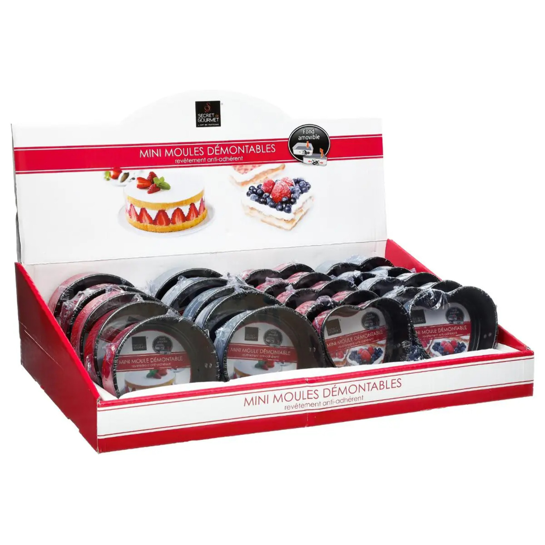 Mini moules gris démontables