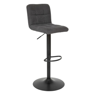 Lot de 2 tabourets de bar "Delek" gris 104x52x45cm