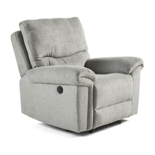 Jasmin - fauteuil relax électrique - en tissu - Gris clair
