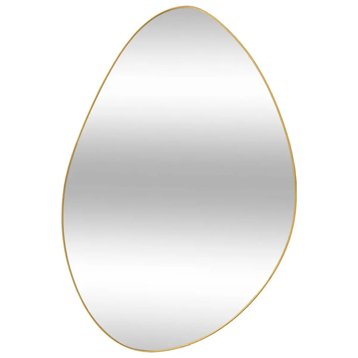 Miroir organique Roman doré 60x40cm