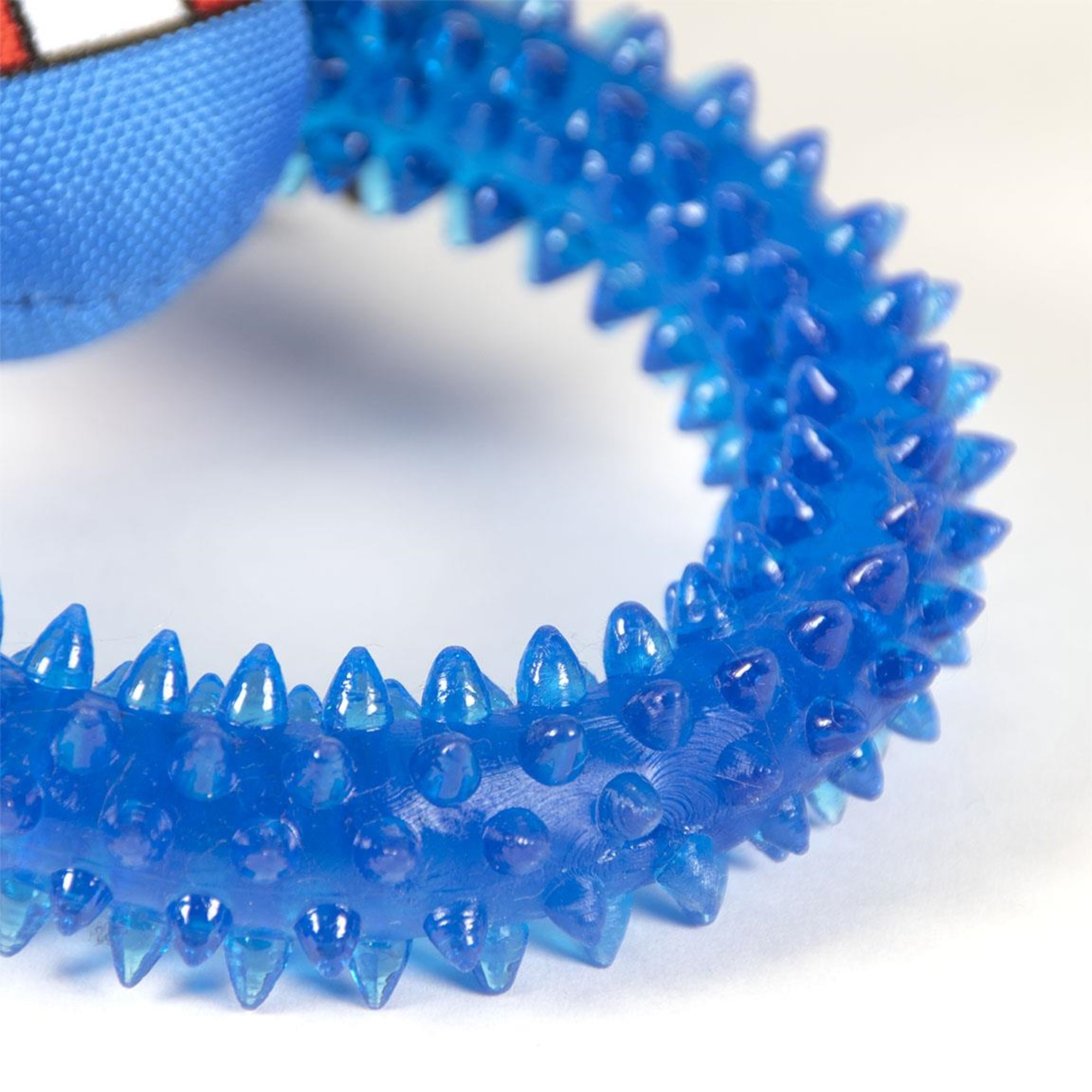 Aro mordedor tpr para perros diseño capitan américa