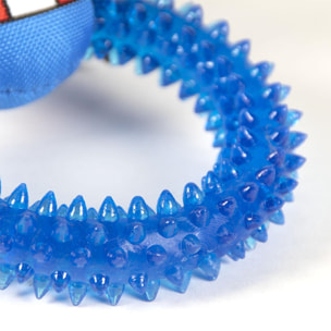 Aro mordedor tpr para perros diseño capitan américa