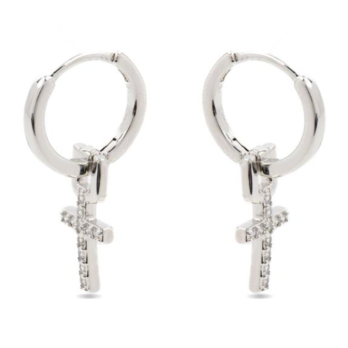 Pendientes Lux by Lux acabadoss en rodio