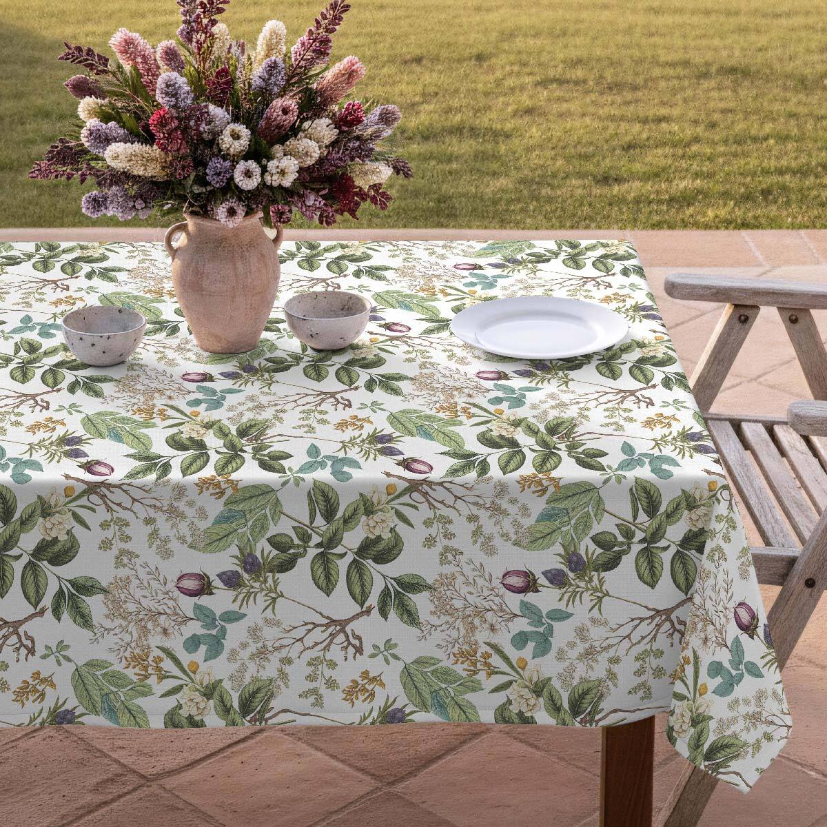 Mantel antimanchas Botanic - 100% algodón -