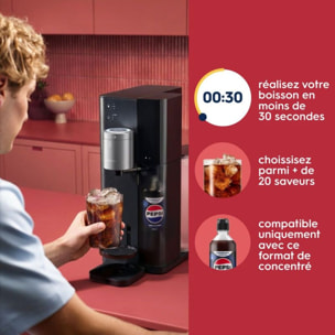 Machine à soda SODASTREAM Ultimate MULTI-DRINK Noir avec dosage automatique du concentré