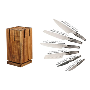Bloc couteaux de cuisine LARUS SKAGEN - 7 pièces
