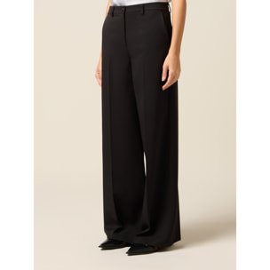 Oltre - Pantaloni wide leg - Nero