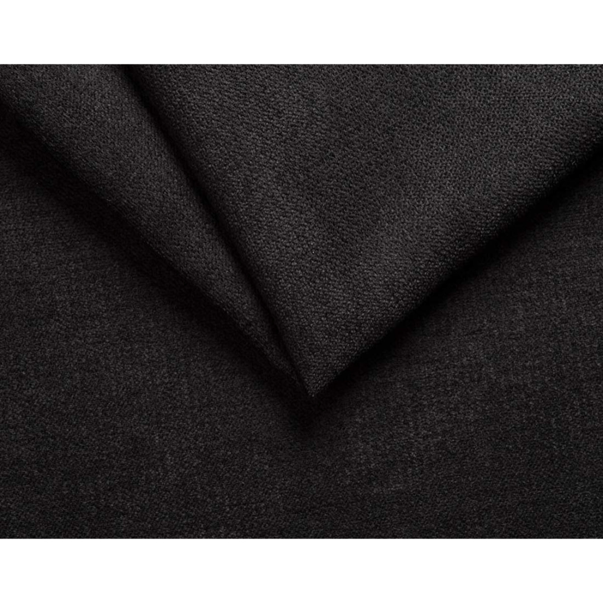 Julia - canapé 3 places convertible couchage quotidien matelas 14 cm en tissu - Noir
