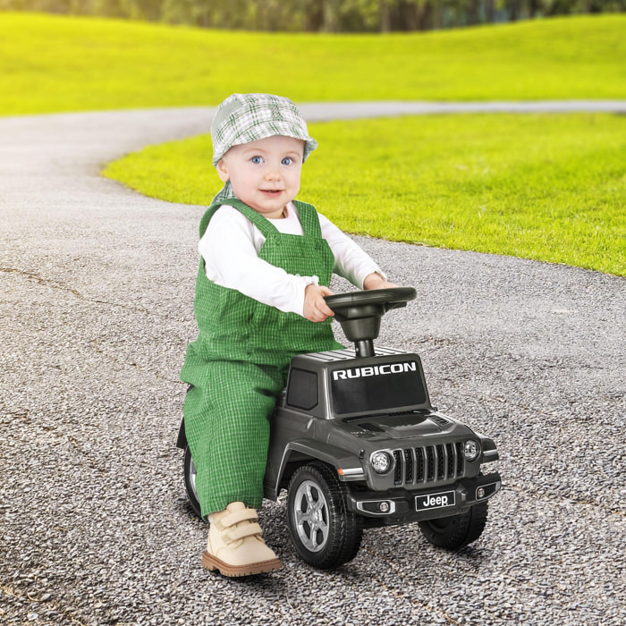 Porteur enfant voiture 18-36 mois klaxon bruit moteur coffre butée arrière anti-basculement gris
