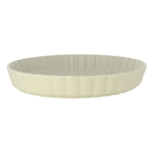 Tourtière D29cm en grès beige OCTAVE