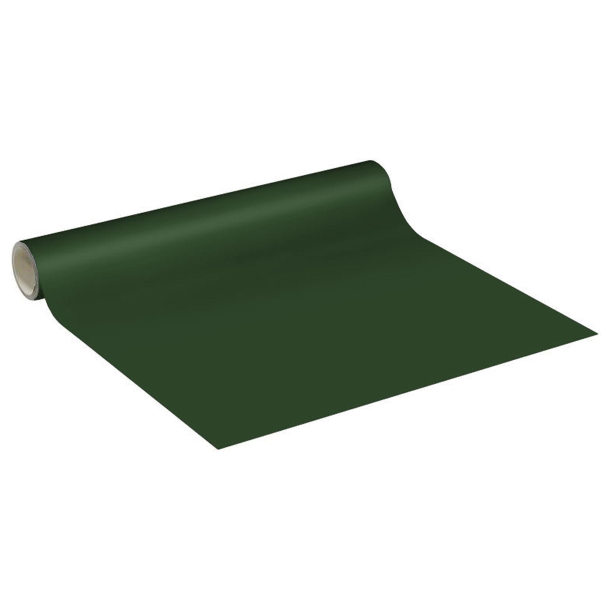 Rouleau adhésif décoratif Vinyle au Mètre - Vert fonce - Sticker Lavable Imperméable Mur Cuisine Meubles