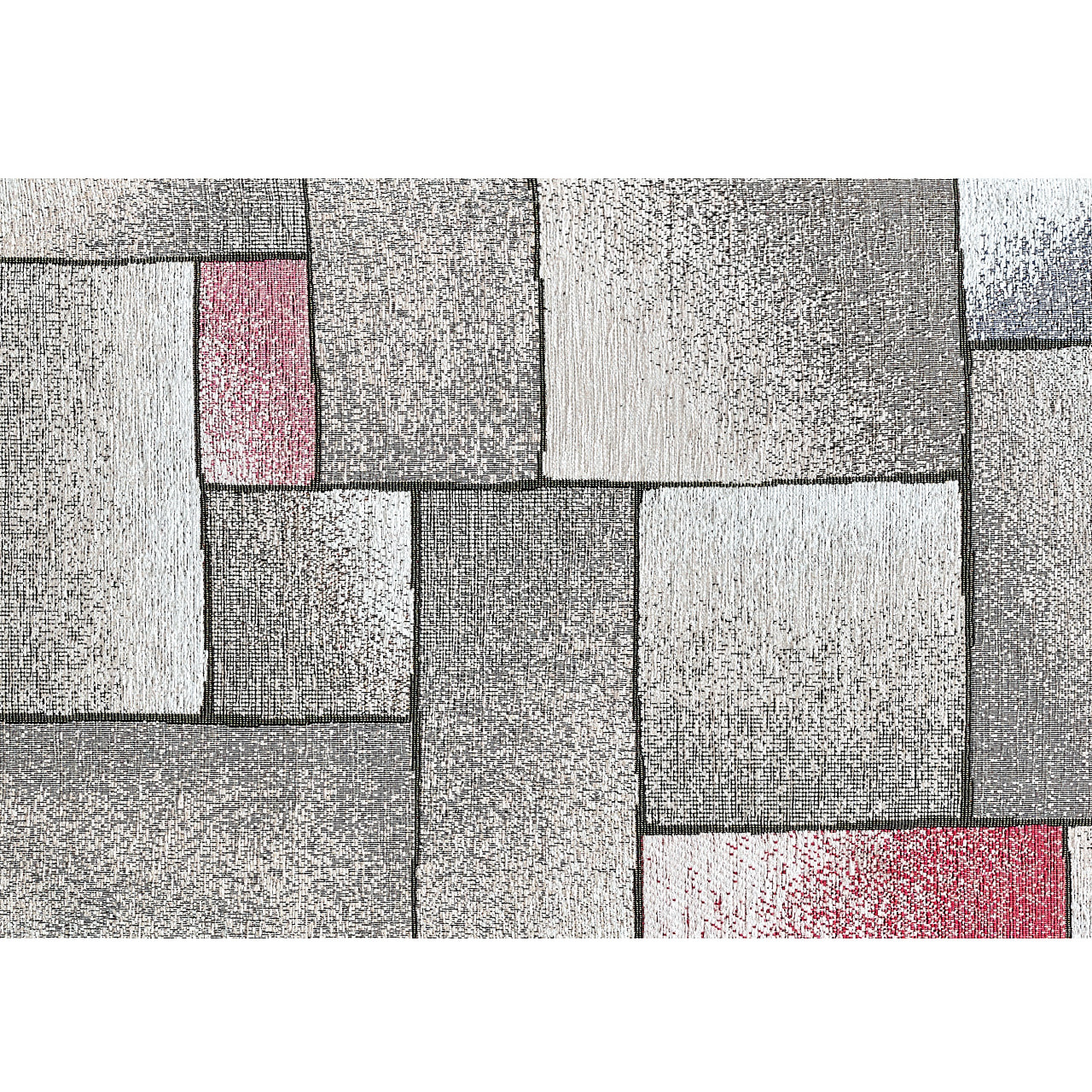 Tappeto Jacquard Ideale Salotto Camera Ingresso Made In Italy Antiscivolo, Lavabile, Morbido Disegno Tetrix Multicolor By Suardi