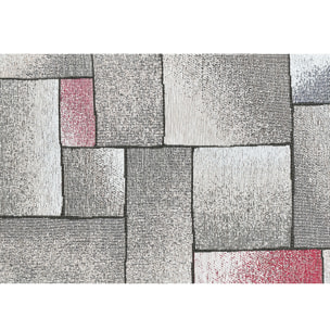 Tappeto Jacquard Ideale Salotto Camera Ingresso Made In Italy Antiscivolo, Lavabile, Morbido Disegno Tetrix Multicolor By Suardi