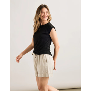 Camiseta Manga Corta Negro- Shimera