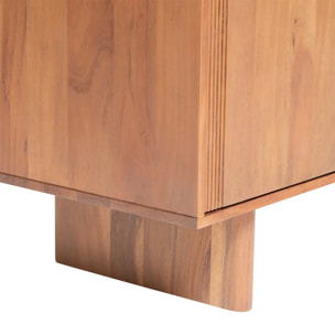 Buffet 3 portes "Nanda" acacia marron 150x90,5cm