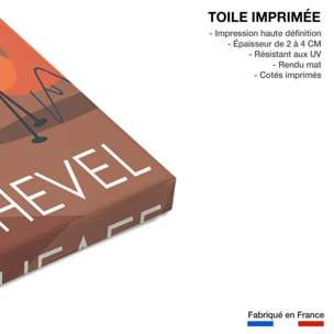 Tableau ski à courchevel Toile imprimée