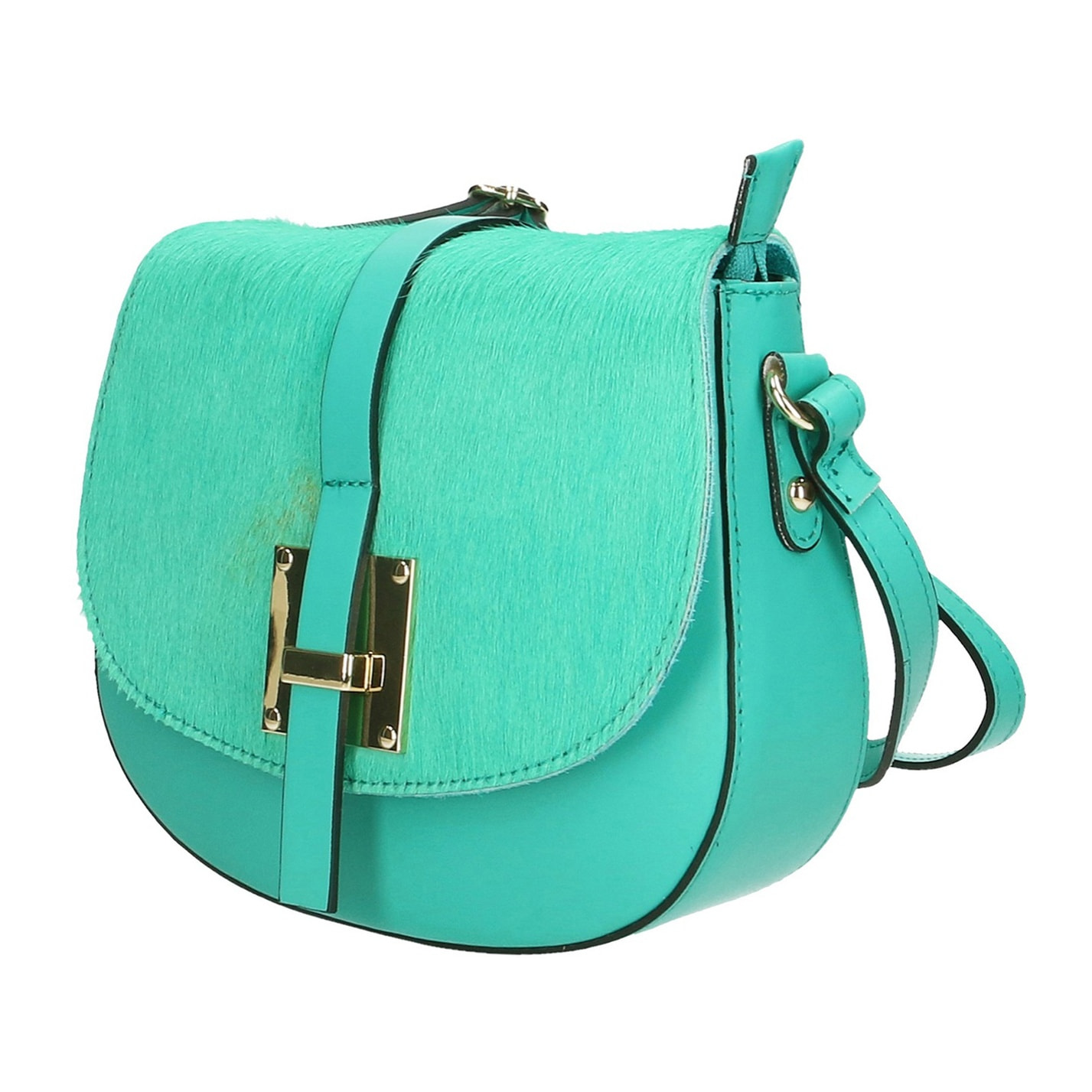 Borsa a tracolla da donna - Modello Monica - Vera pelle - 18.0 x 23.0 x 7.0 cm