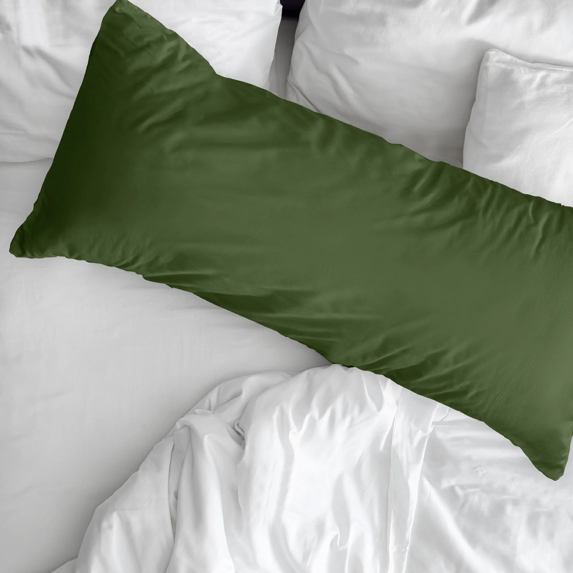 Taie d'oreiller Vert Uni