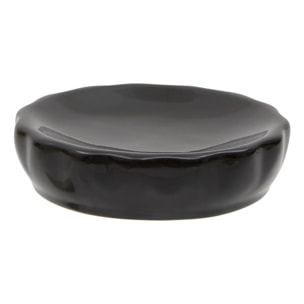 Porte-savon Colorama en céramique D.11cm noir